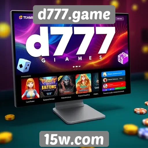 Interface do d777.game é otimizada para usuários